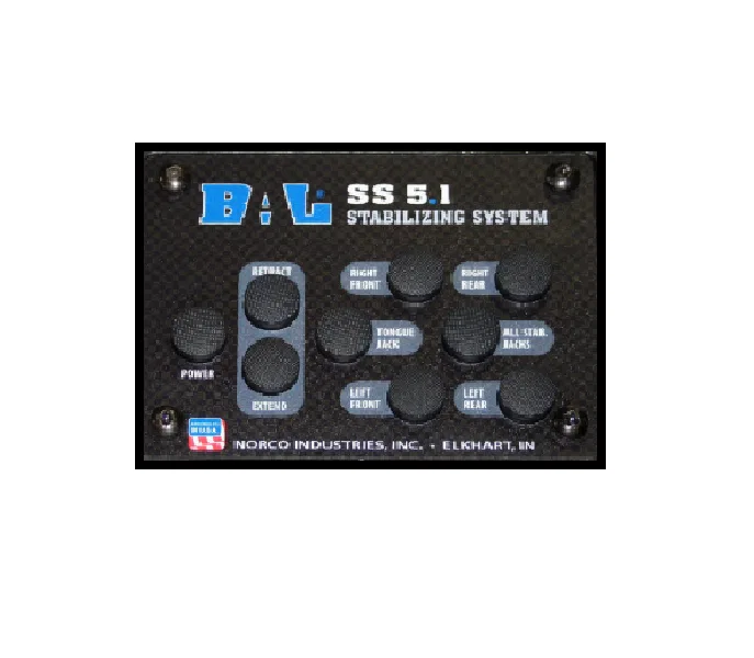 20300427 – BAL NORCO Leveling System Touchpad, Use With Travel Trailer 5.1 Leveling And Stabilizing System With Auto ...